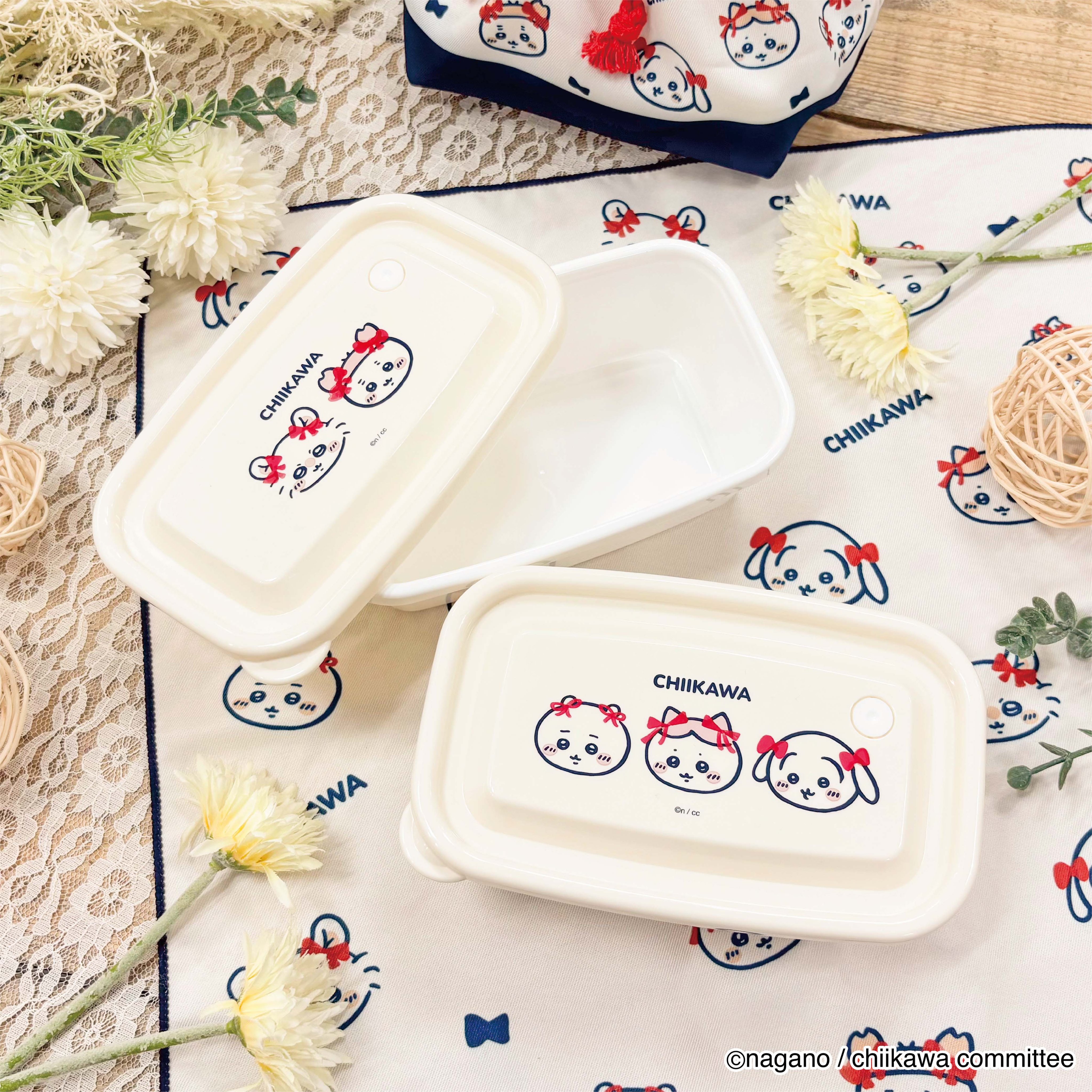 [Pre-order] "Chiikawa" Ribbon Everyone's Lunch Series - Microwavable Pack 2-Piece Set
