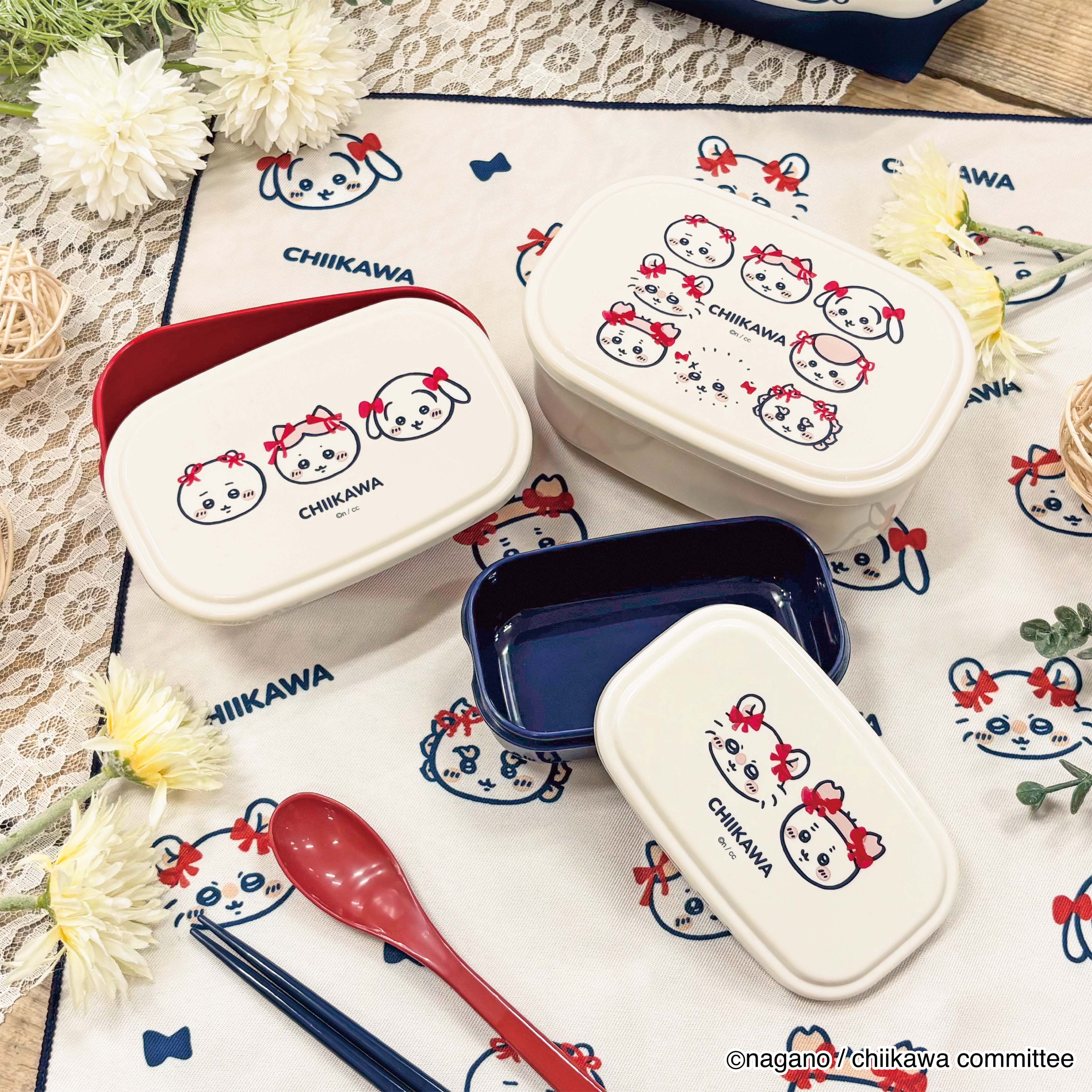 [Pre-order] "Chiikawa" Ribbon Everyone's Lunch Series - Sealable Container 3-Piece Set