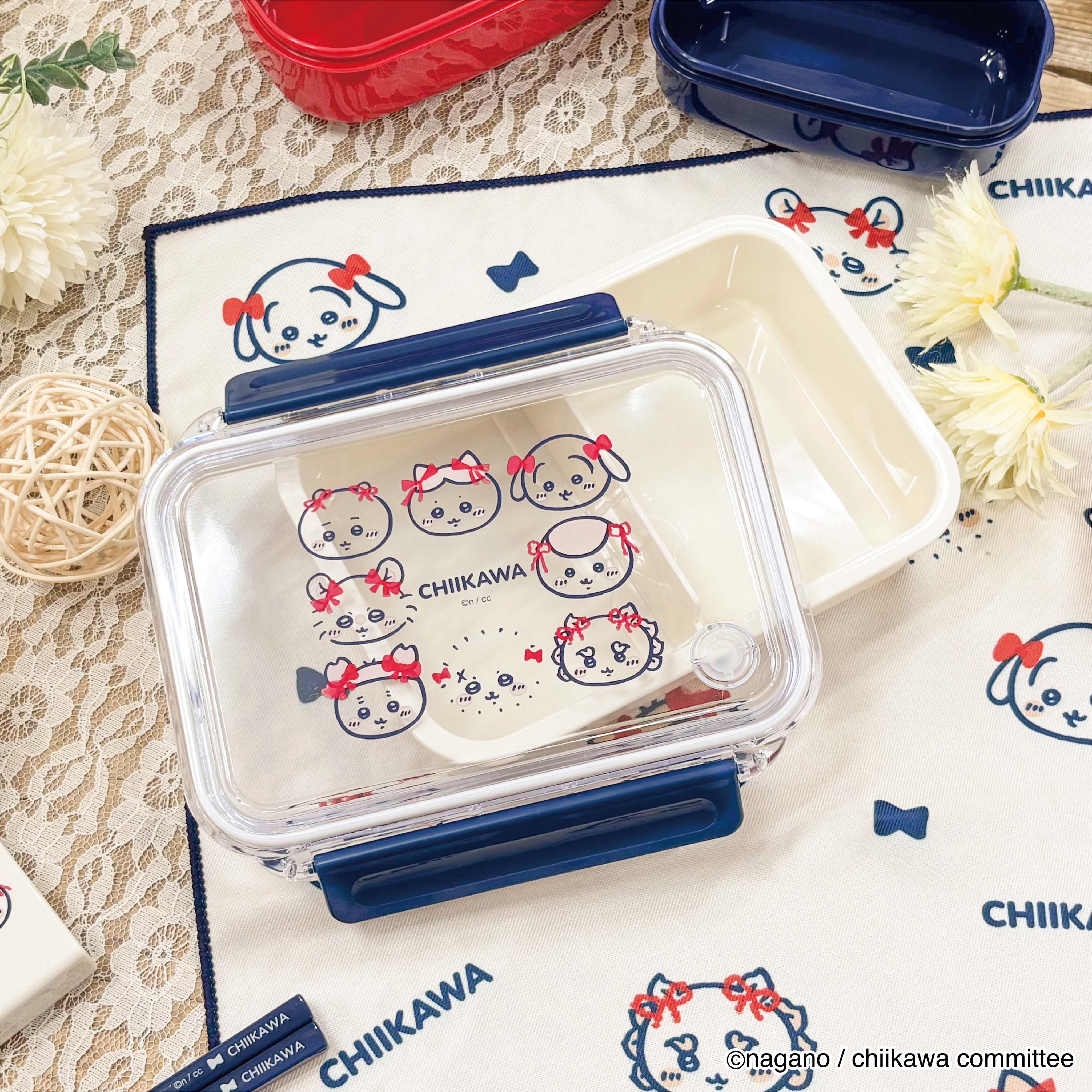 [Pre-order] "Chiikawa" Ribbon Everyone's Lunch Series - Rectangle lunch box