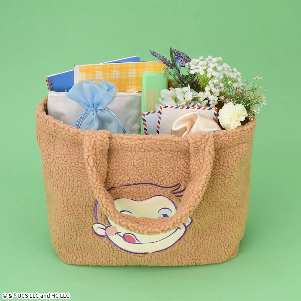 [Pre-order] SEGA Curious George Platinum Zakka Fluffy big tote bag