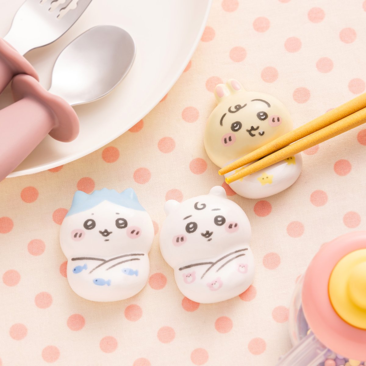 [Pre-order] "Chiikawa" Chiikawa baby Chopstick holder - Hachiware