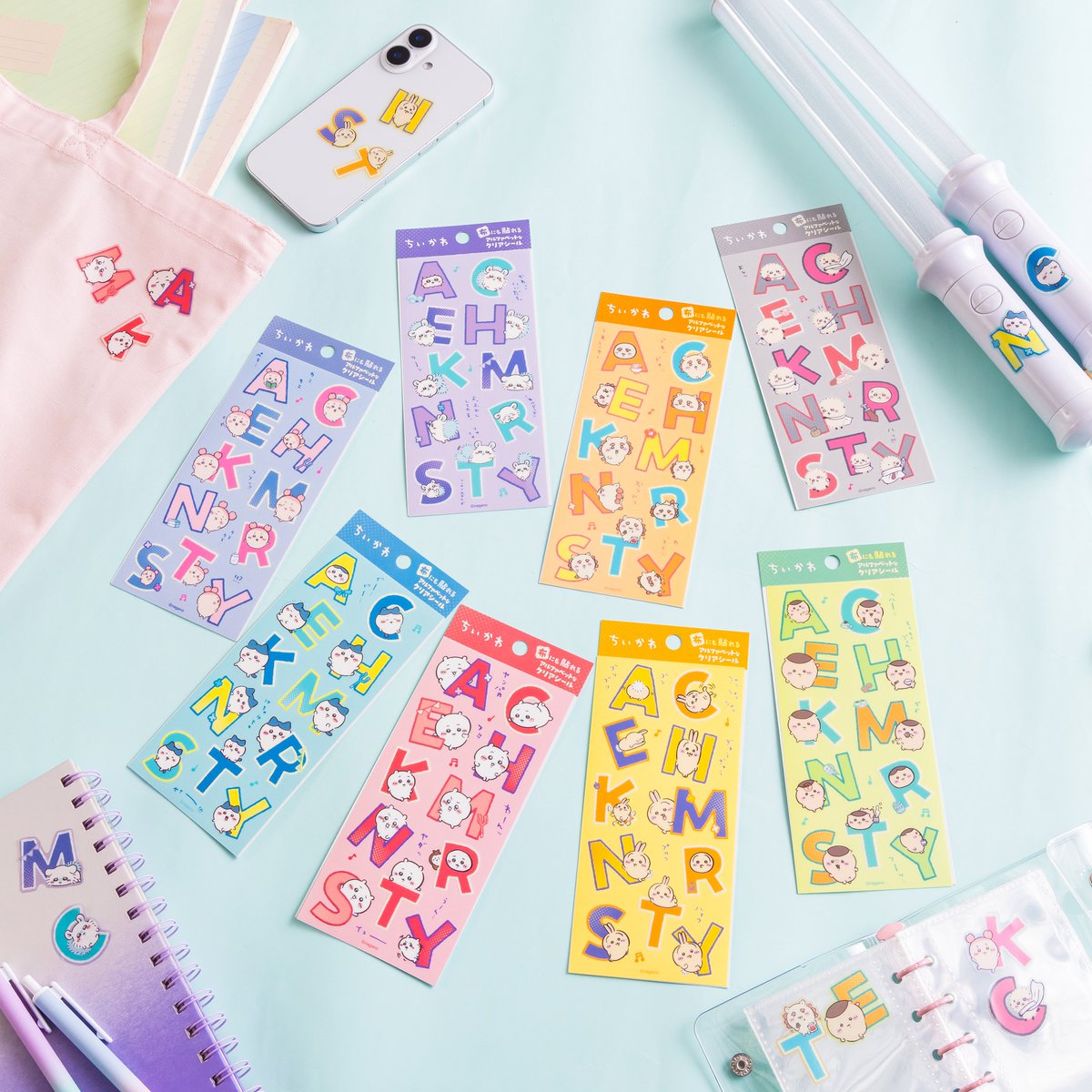 [Pre-order] "Chiikawa" Alphabet Clear Stickers can be used on fabric