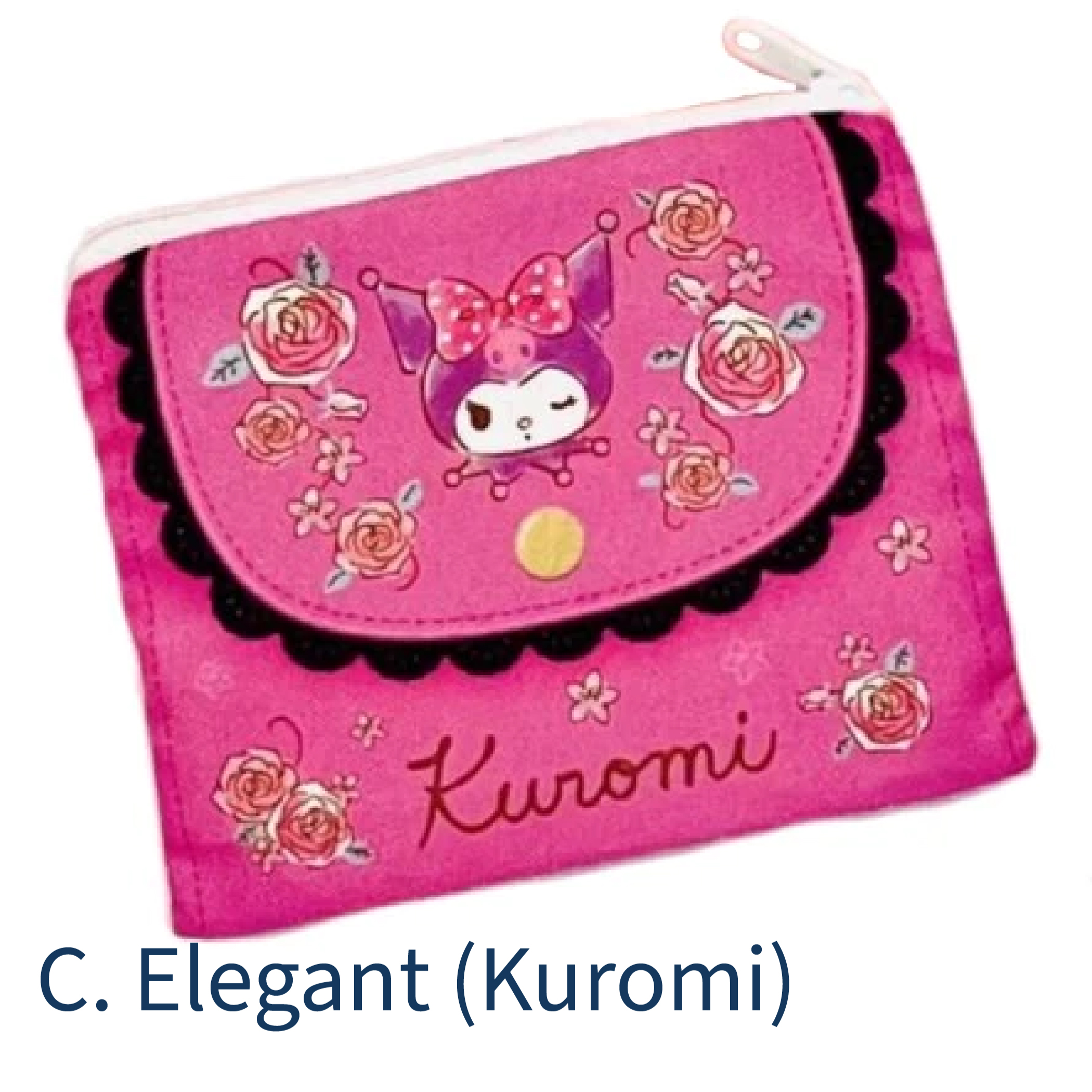 [In stock] Gachapon - My Melody & Kuromi Bag Style Pouch