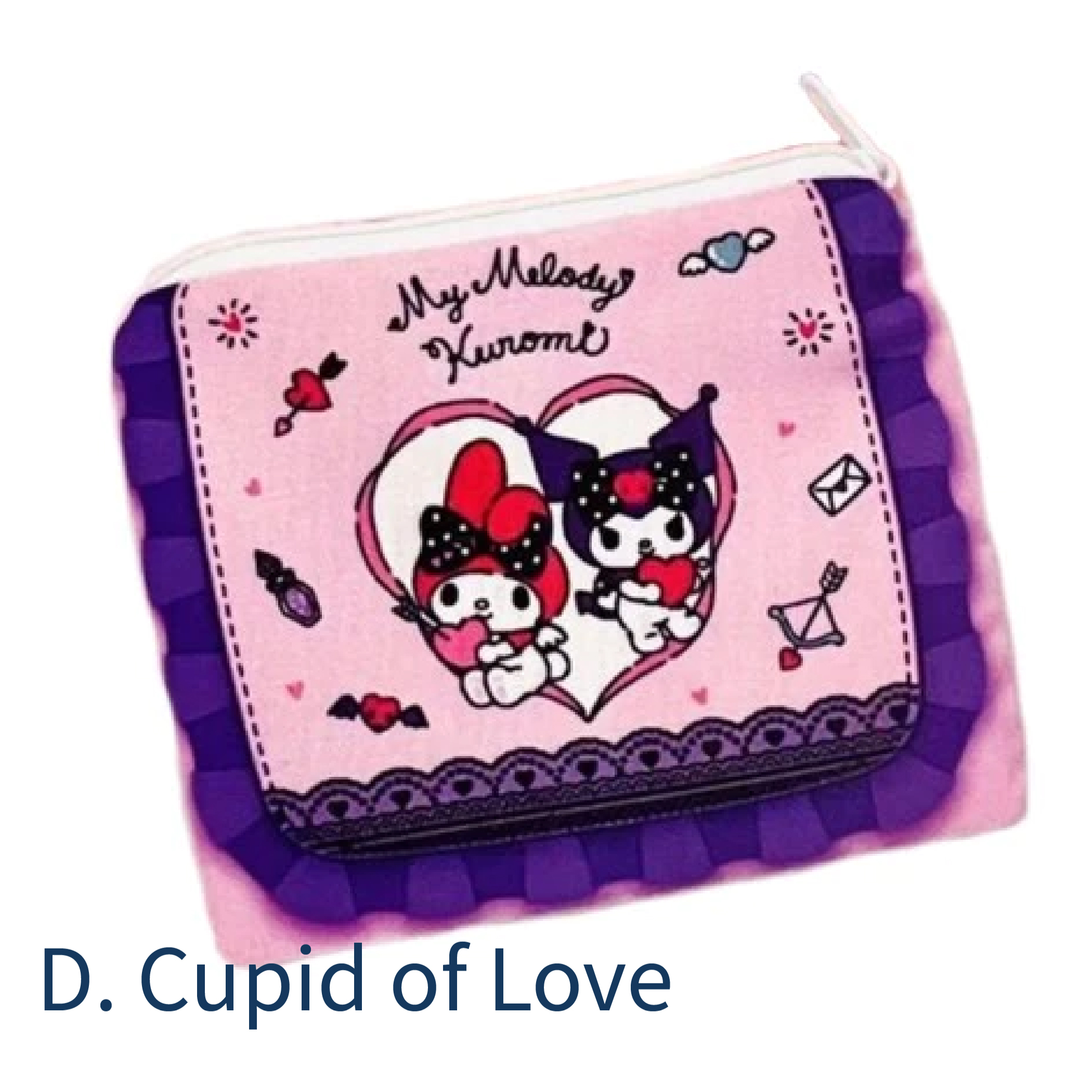 [In stock] Gachapon - My Melody & Kuromi Bag Style Pouch