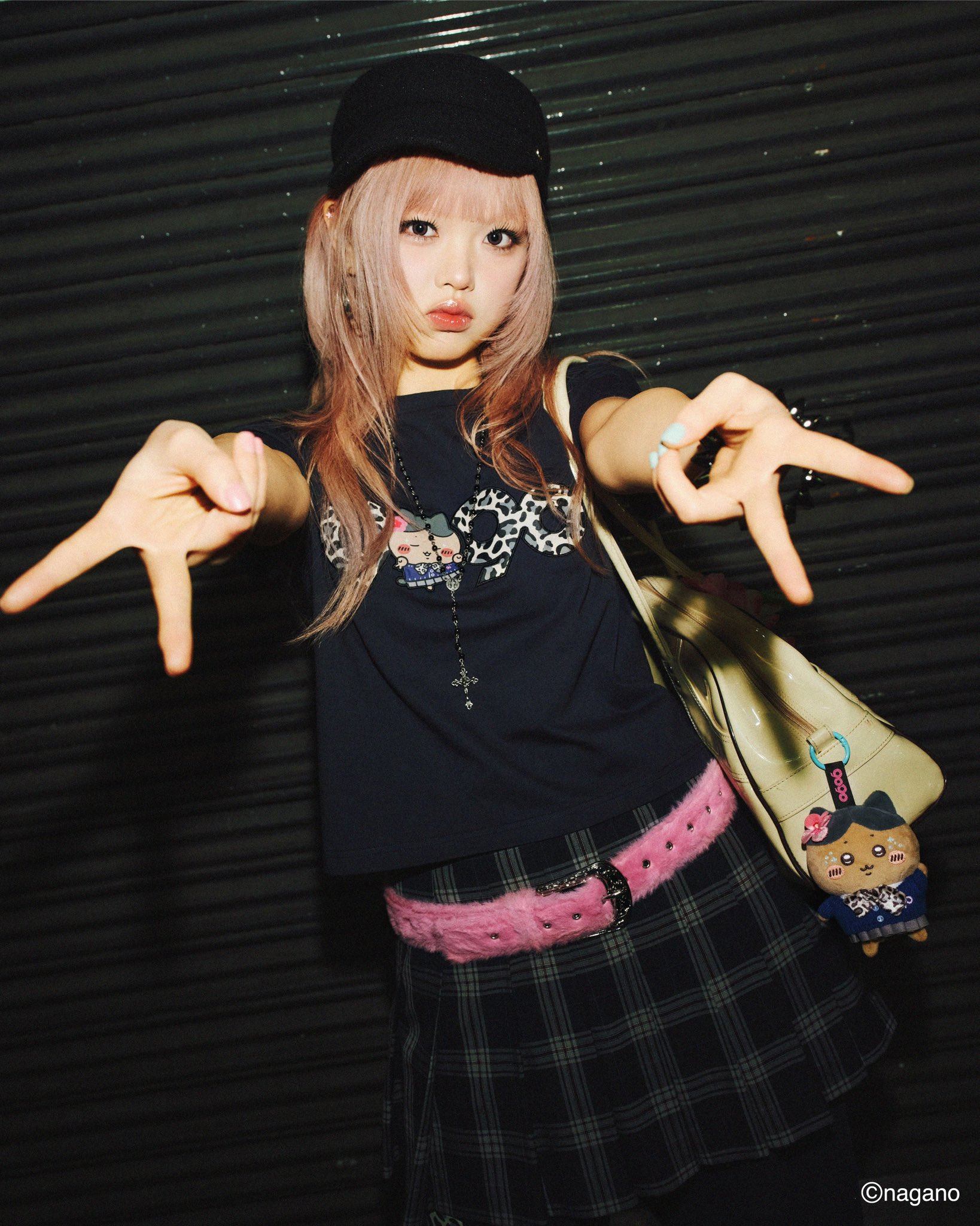 [Pre-order] 9090 ×Chiikawa Gal NINETY Plush Mascot Keychain - Chiikawa