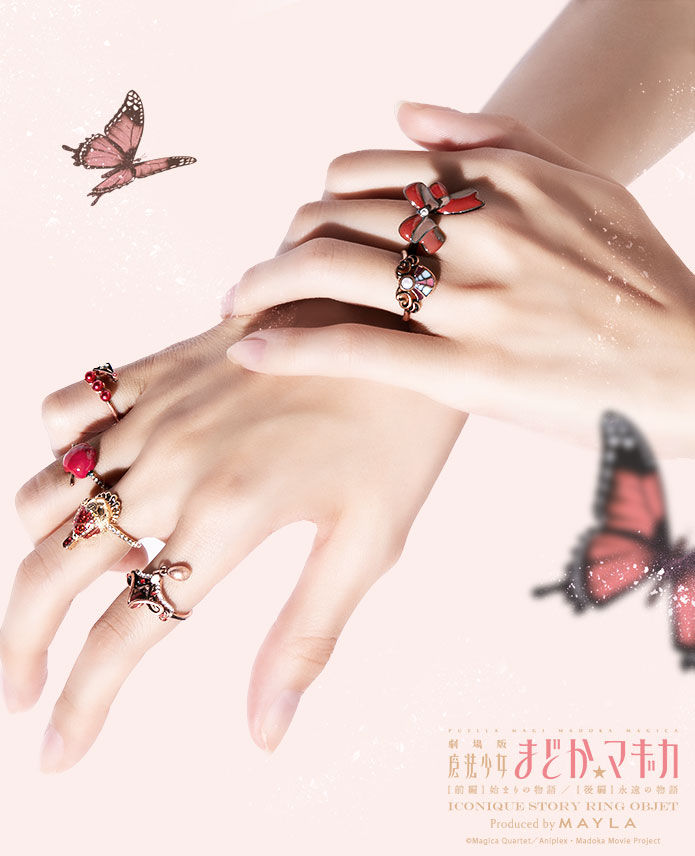 [Pre-order] "Puella Magi Madoka Magica" x MAYLA Iconique Story Ring Objet (6-Ring Set) - Kyoko Sakura