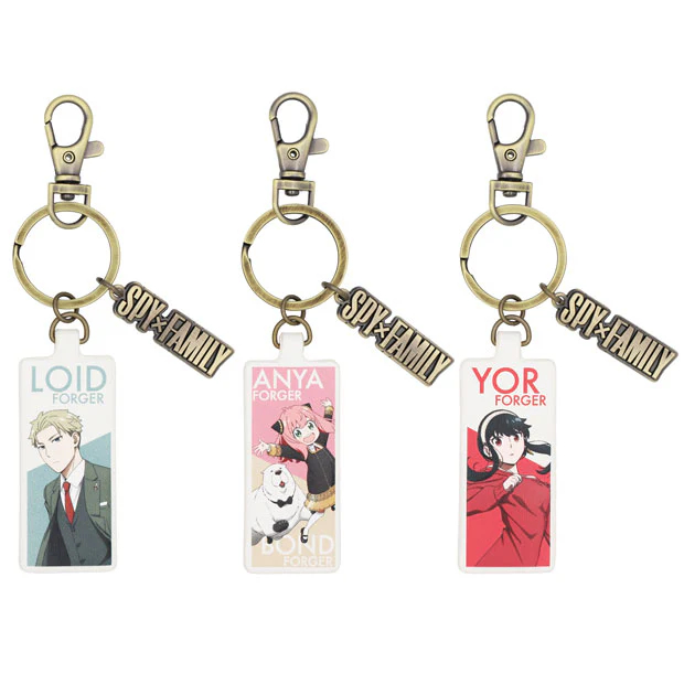 [Pre-order] "SPY×FAMILY" x Universal Studio Japan - Lloyd Forger/Anya Forger/Bond Forger/Yol Forger Keychain set (3 pieces)