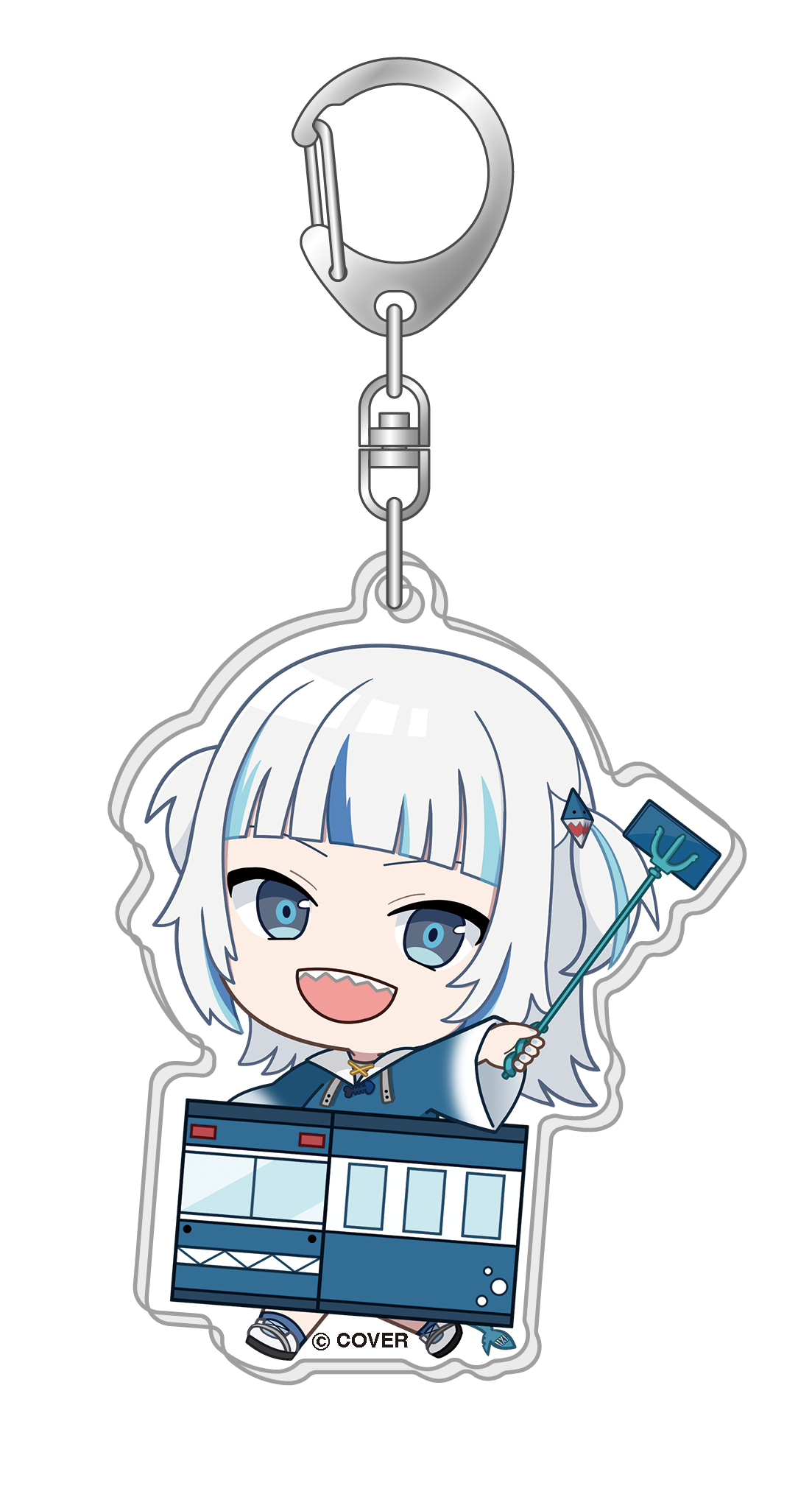 [Pre-order] hololive production official shop in Tokyo Station Acrylic keychain Gawr Gura Tokyo Station ver.