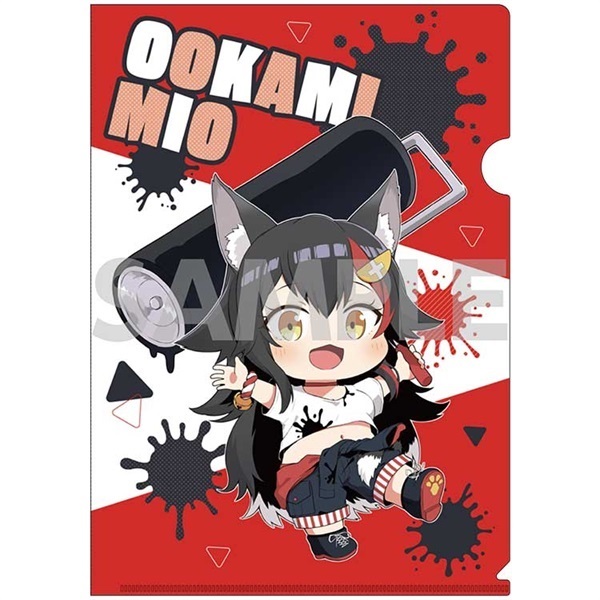 [Pre-order] hololive x Black Friday A4 clear file set of 2 Ookami Mio