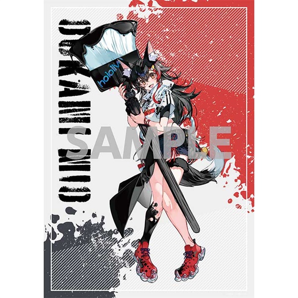 [Pre-order] hololive x Black Friday A3 clear poster Ookami Mio