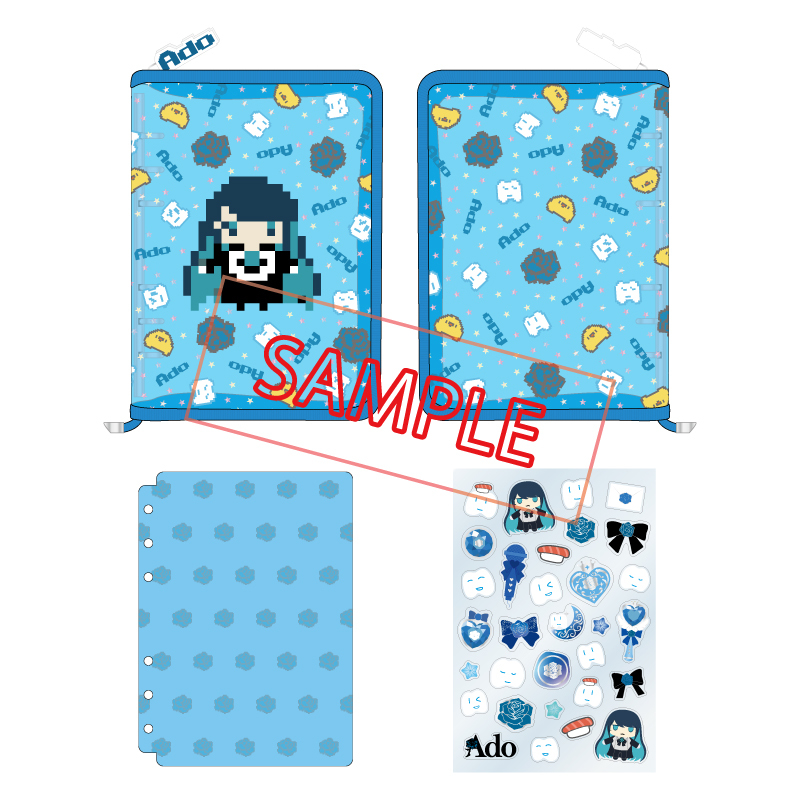 [Pre-order] Ado - Ao - Jump on the bandwagon! Glittery sticker set [Made-to-order]