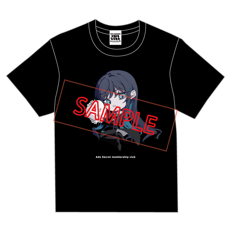 [Pre-order] Ado - Ao -  "Ado's Exciting Secret Base" Official T-shirt ver.5 Black [Made-to-order]
