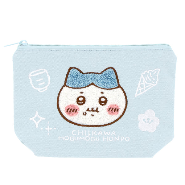 [Pre-order] "Chiikawa" Chiikawa Mogumogu Sagara Embroidery Pouch - Hachiware