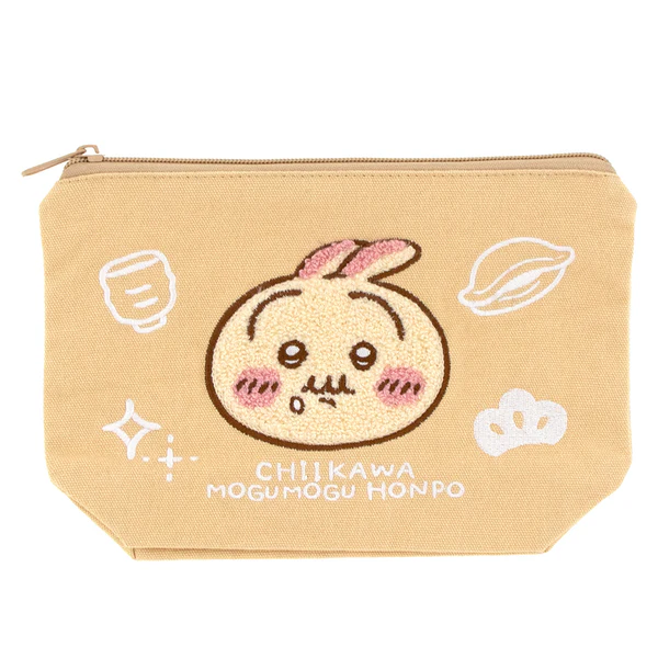[Pre-order] "Chiikawa" Chiikawa Mogumogu Sagara Embroidery Pouch - Usagi
