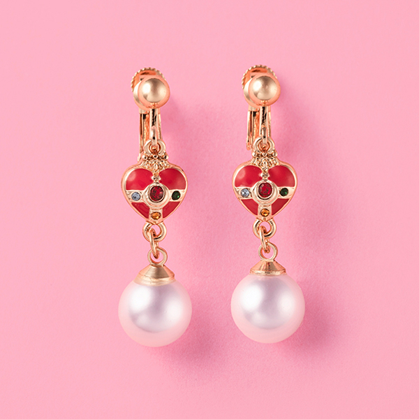 [Pre-order] "Pretty Guardian Sailor Moon" Official Store Original Pearl Earrings - Cosmic Heart Compact