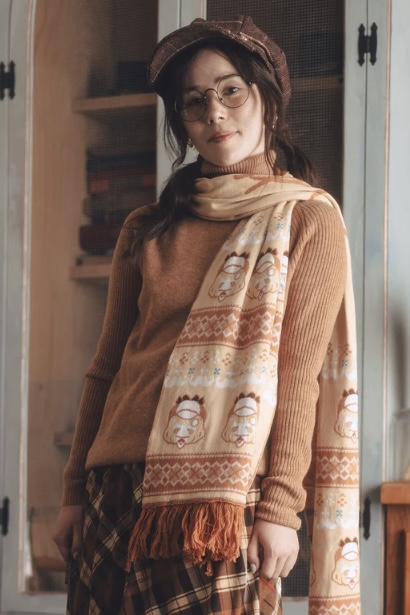 [Pre-order] OMOCAT x hololive English -Myth- Watson Amelia - Knit Scarf