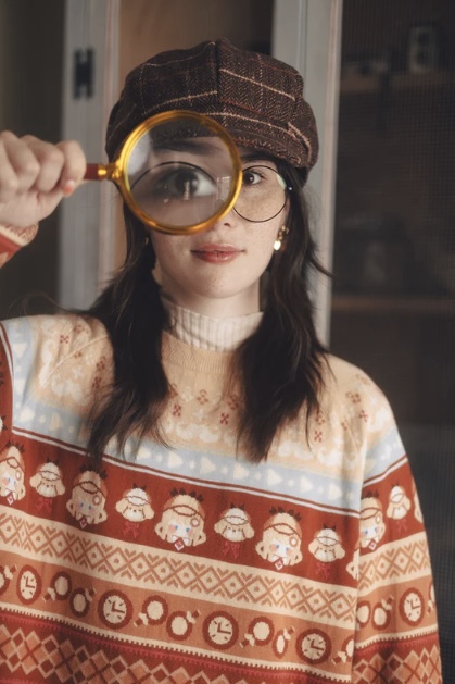 [Pre-order] OMOCAT x hololive English -Myth- Watson Amelia - Knit Sweater