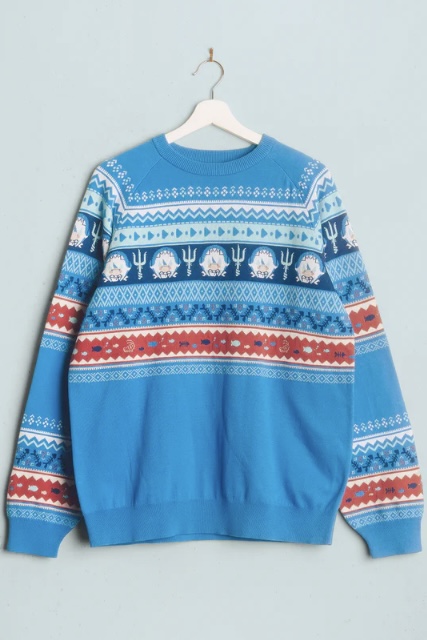 ]Pre-order] OMOCAT x hololive English -Myth- Gawr Gura - Knit Sweater