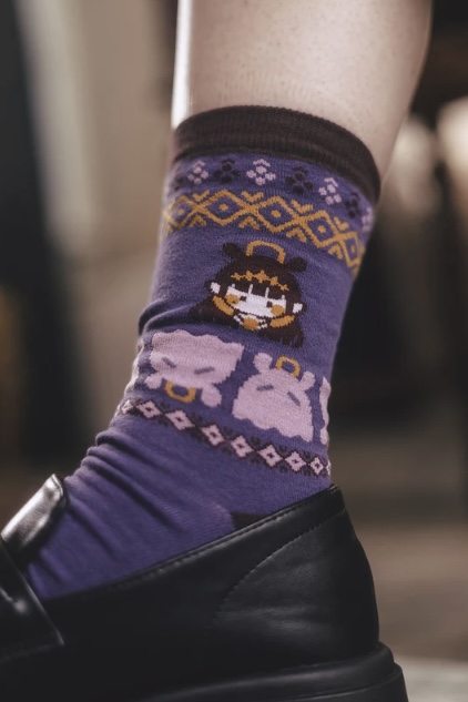 [Pre-order] OMOCAT x hololive English -Myth- Ninomae Ina'nis - Knit Socks