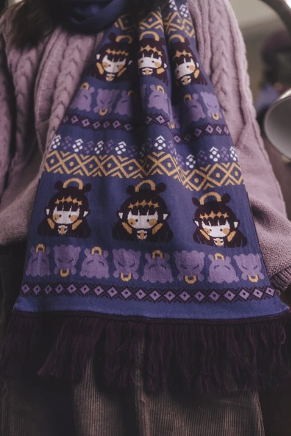 [Pre-order] OMOCAT x hololive English -Myth- Ninomae Ina'nis - Knit Scarf