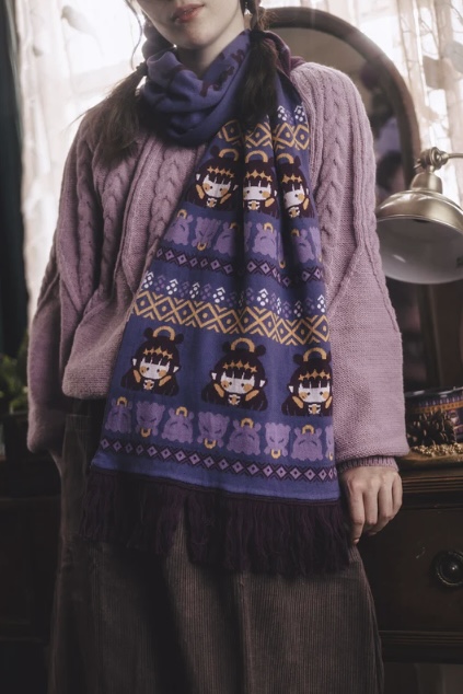 [Pre-order] OMOCAT x hololive English -Myth- Ninomae Ina'nis - Knit Scarf