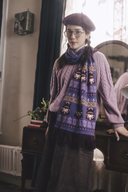 [Pre-order] OMOCAT x hololive English -Myth- Ninomae Ina'nis - Knit Scarf