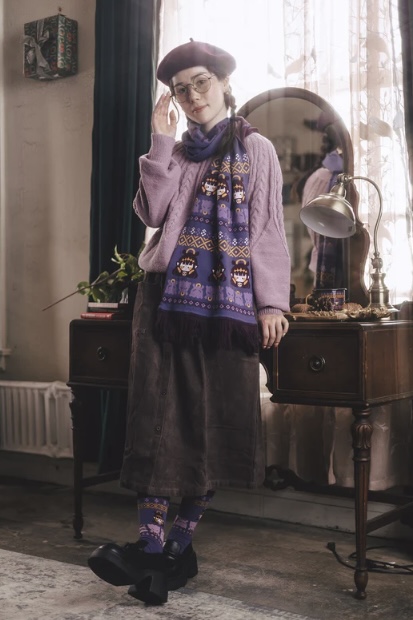 [Pre-order] OMOCAT x hololive English -Myth- Ninomae Ina'nis - Knit Scarf