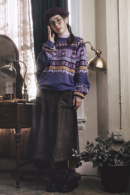 [Pre-order] OMOCAT x hololive English -Myth- Ninomae Ina'nis - Knit Sweater