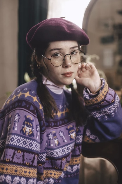 [Pre-order] OMOCAT x hololive English -Myth- Ninomae Ina'nis - Knit Sweater