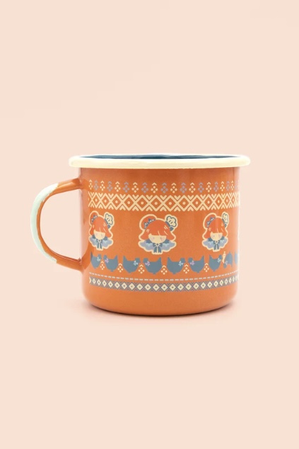 [Pre-order] OMOCAT x hololive English -Myth- Takanashi Kiara - Enamel Mug