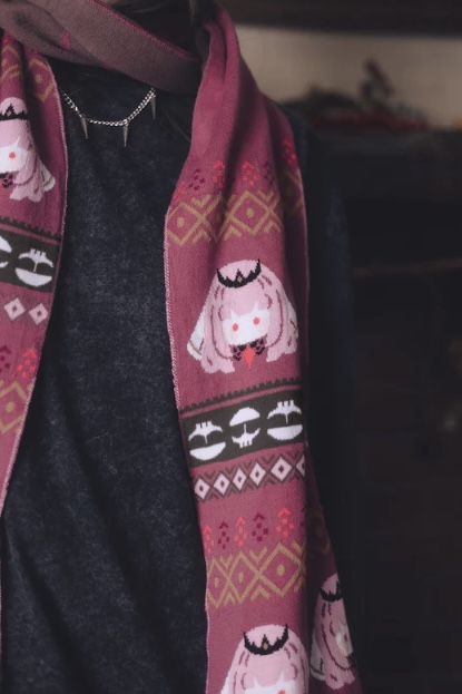 [Pre-order] OMOCAT x hololive English -Myth- Mori Calliope - Knit Scarf