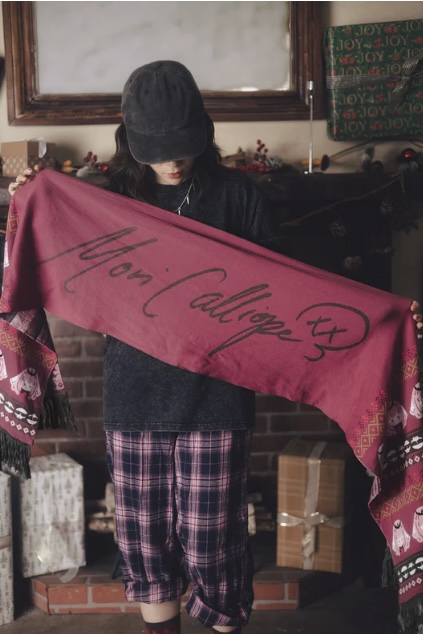 [Pre-order] OMOCAT x hololive English -Myth- Mori Calliope - Knit Scarf