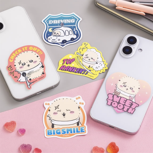 [Pre-order] "Chiikawa" Rakko Smartphone sticker - Big Smile