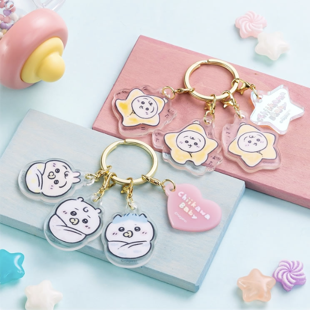 [Pre-order] "Chiikawa" Chiikawa Baby - Swaddle Acrylic Charm Set - Ver. A