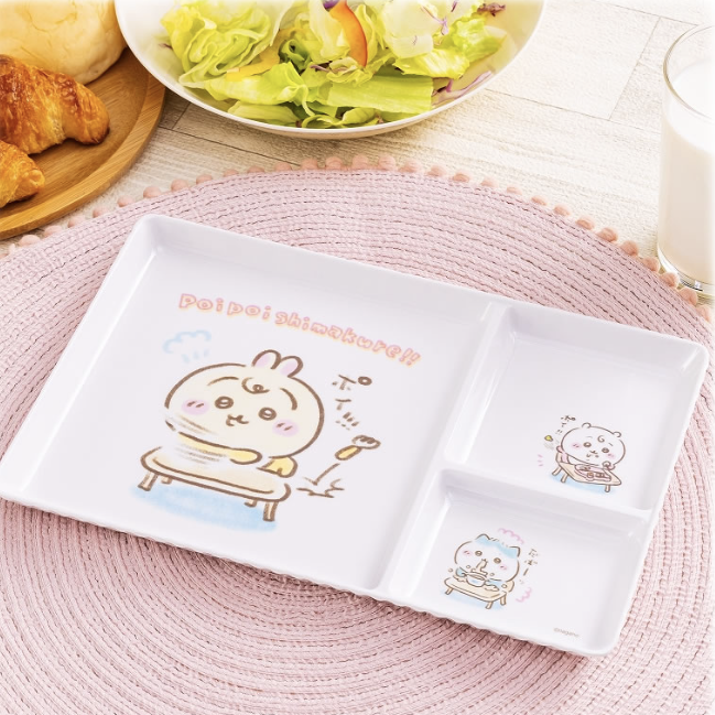 [Pre-order] "Chiikawa" Chiikawa Baby - melamine Plate with divider