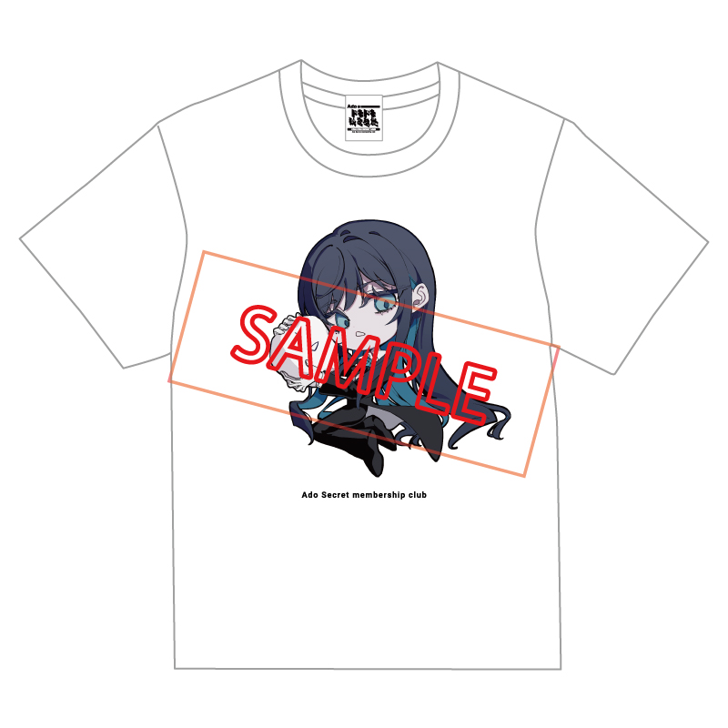 [Pre-order] Ado - Ao -  "Ado's Exciting Secret Base" Official T-shirt ver.5 White [Made-to-order]