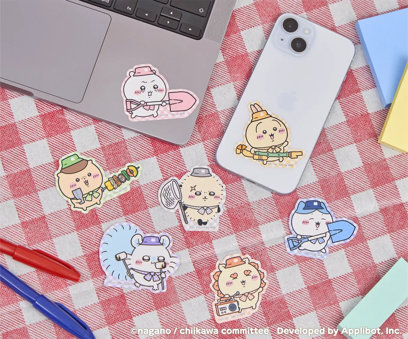 [Pre-order] "Chiikawa" Chiikawa Pocket Pinic Sticker that can be stick on phone - Usagi