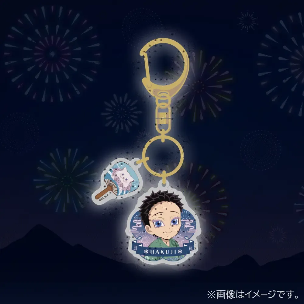 [In stock] "Demon Slayer: Kimetsu no Yaiba" Fireworks Festival 2025 - acrylic charm - Hakuji