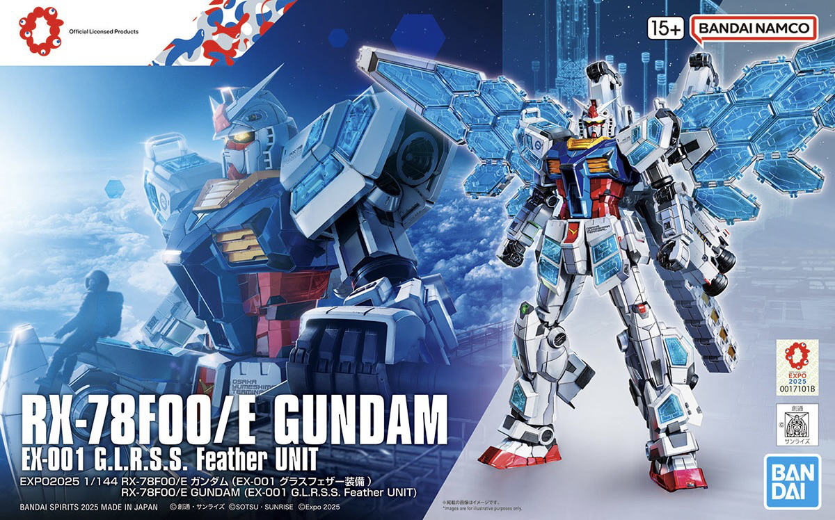 [In stock] 1/144 EXPO2025 RX-78F00/E Gundam (EX-001 Glass Feather)