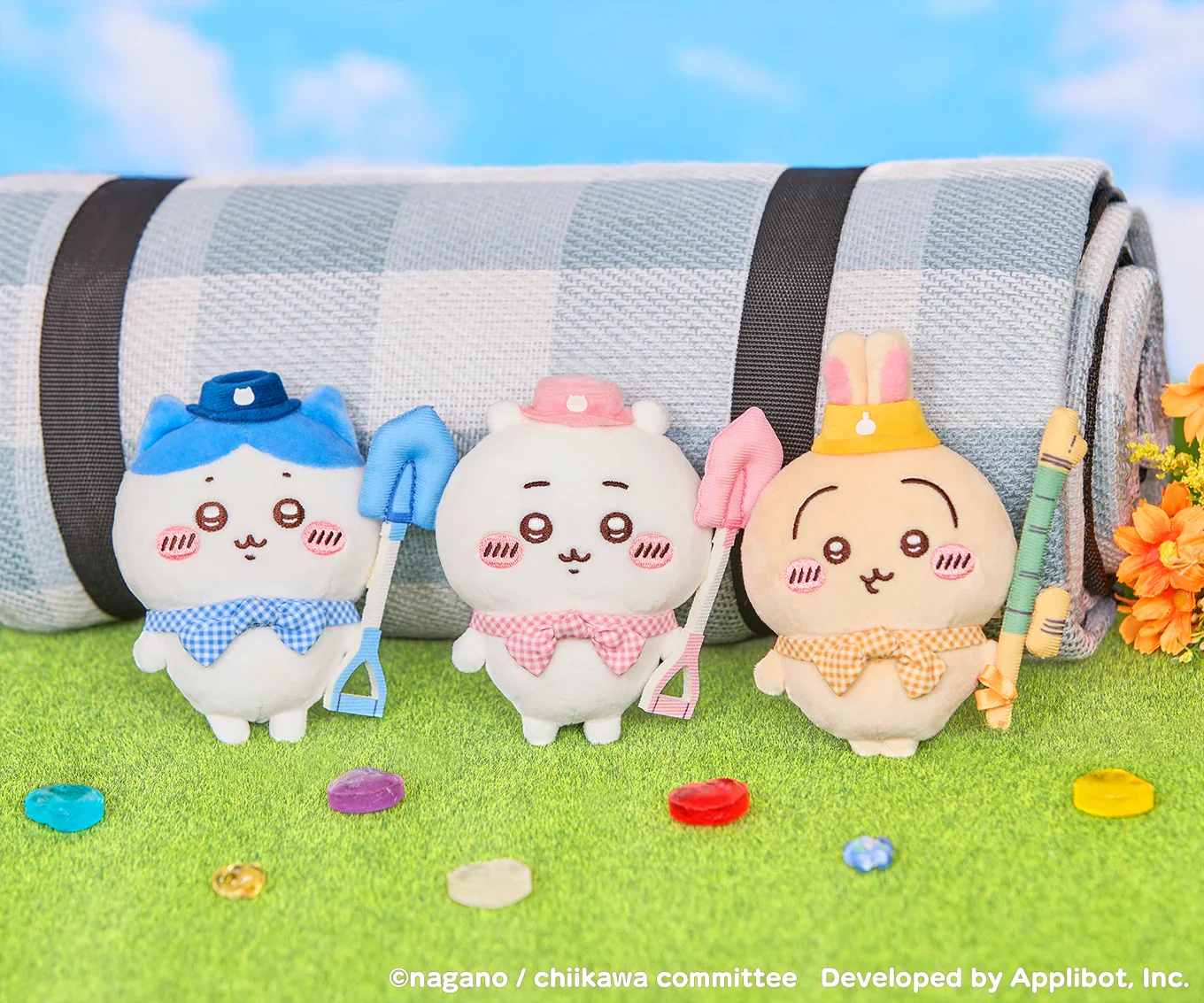 [Pre-order] "Chiikawa" Chiikawa Pocket Pinic Plush Mascot - Chiikawa