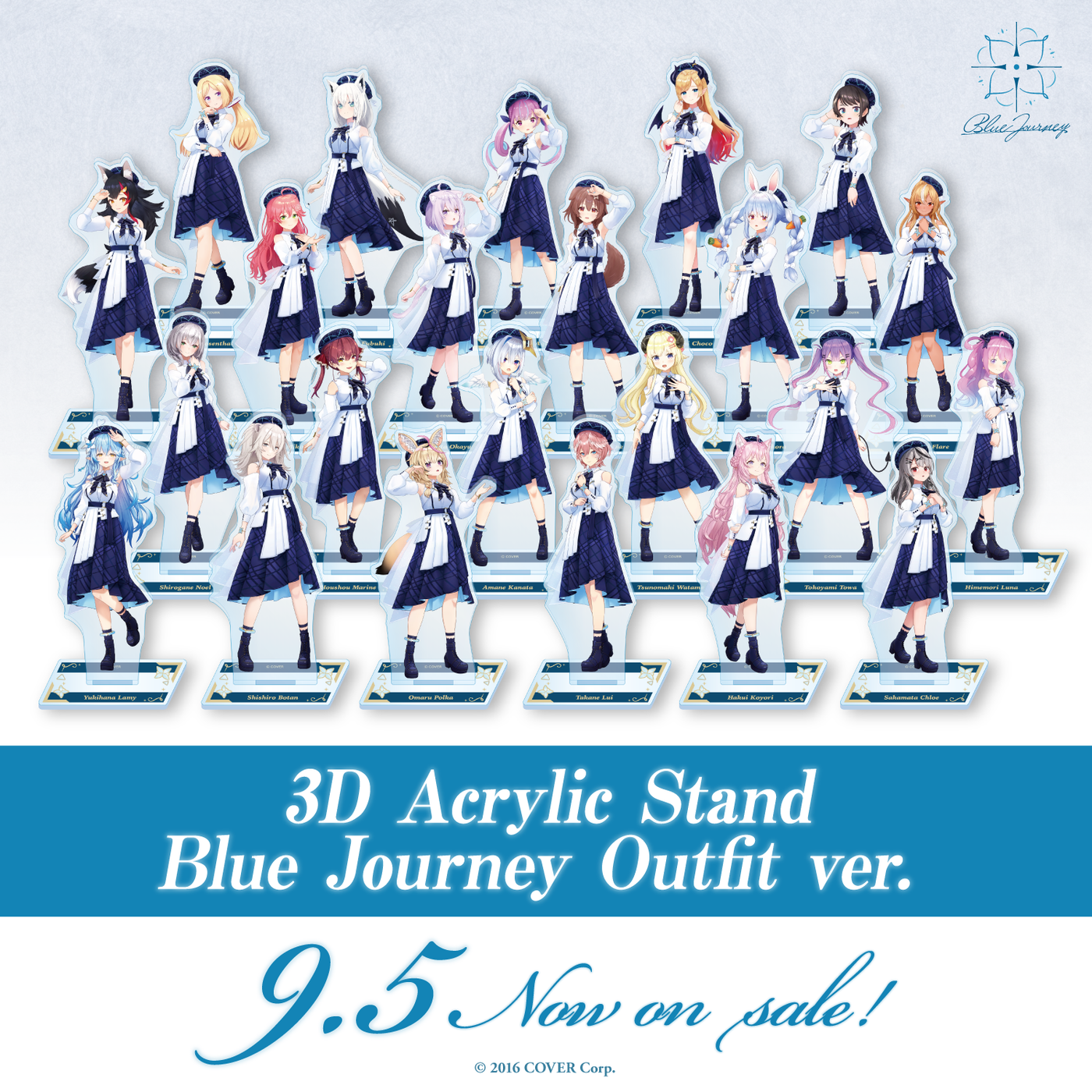 [Pre-order] 3D Acrylic Stand Blue Journey Outfit ver.