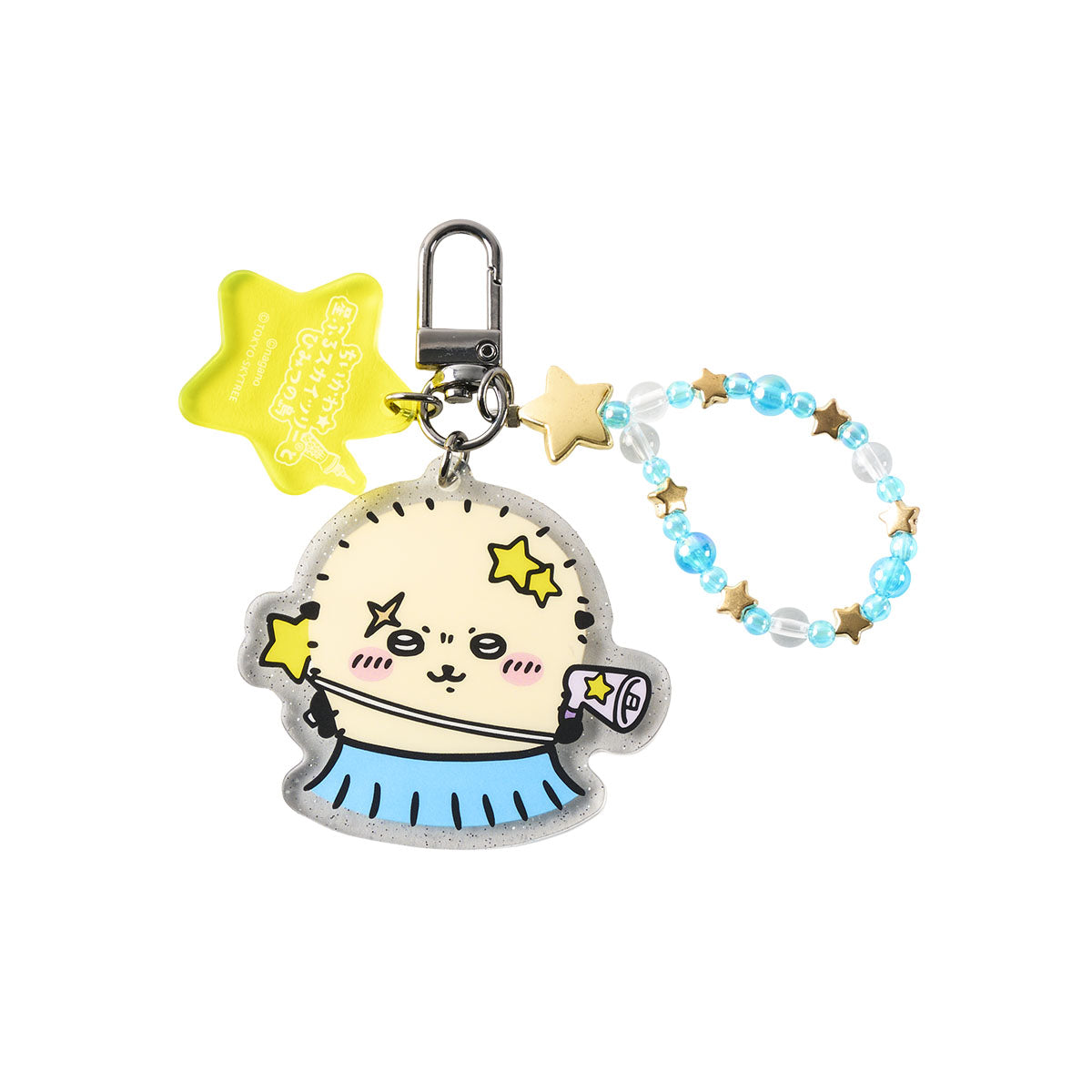 [Pre-order] Chiikawa Movie Chiikawa☆Starry Skytree(R) and Secret Island Acrylic Keychain with Beads - Rakko