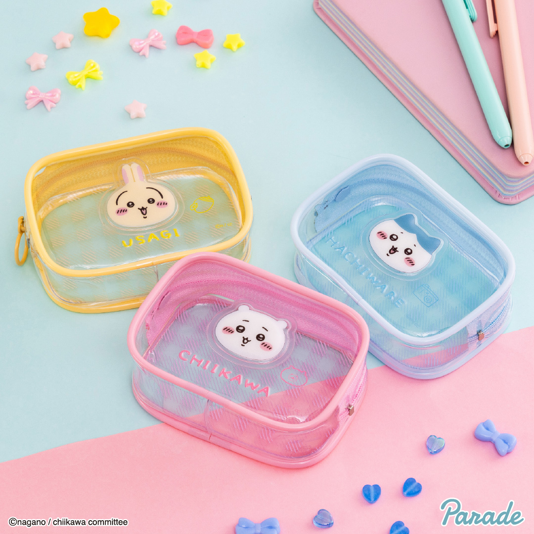 [Pre-order] "Chiikawa" Chiikawa Plump Clear Mini Pouch
