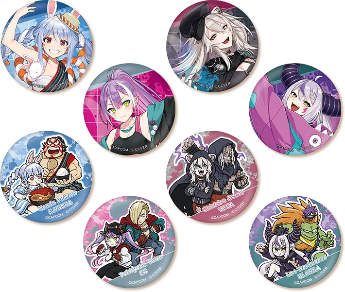[Pre-order] Street Fighter 6 x hololive Collaboration - Trading can badges (8 types) 