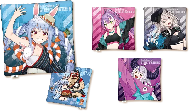 [Pre-order] Street Fighter 6 x hololive Collaboration - Square cushion (4 types)