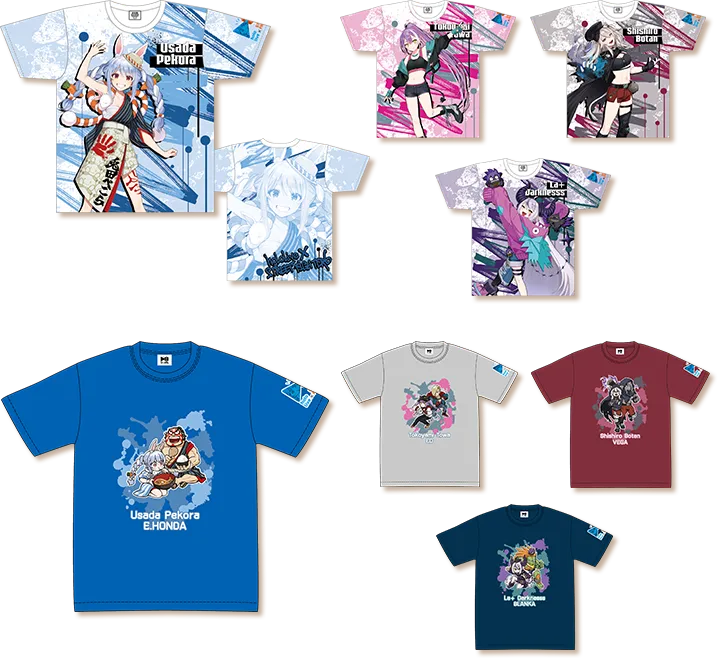 [Pre-order] Street Fighter 6 x hololive Collaboration - T-shirts (8 types)