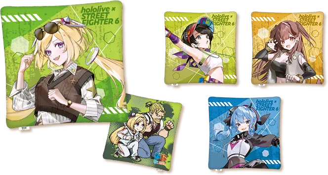 [Pre-order] Street Fighter 6 x hololive Collaboration Vol.2 - Square cushion (4 types)
