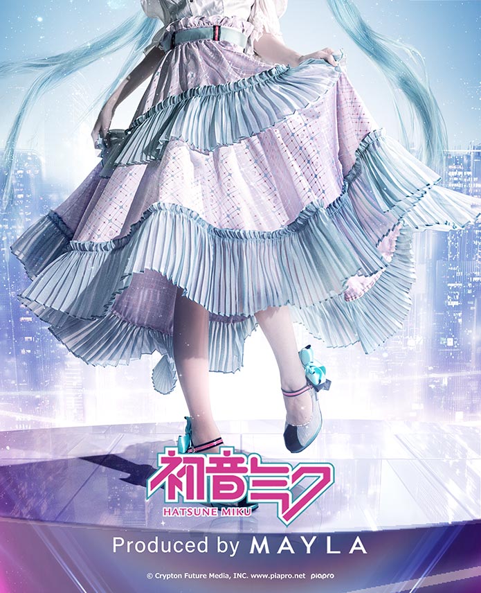 [Pre-order] "Hatsune Miku" x MAYLA Iconic Skirt - White