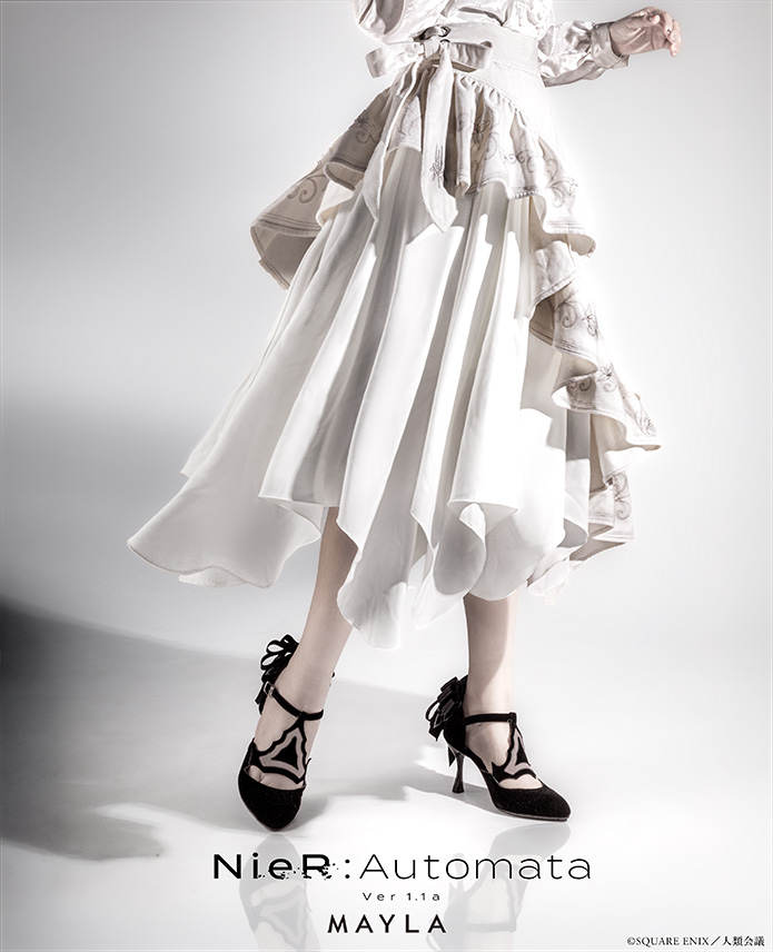 [Pre-order] "NieR:Automata Ver1.1a" x MAYLA - 2B Iconic Skirt - Virtuous White