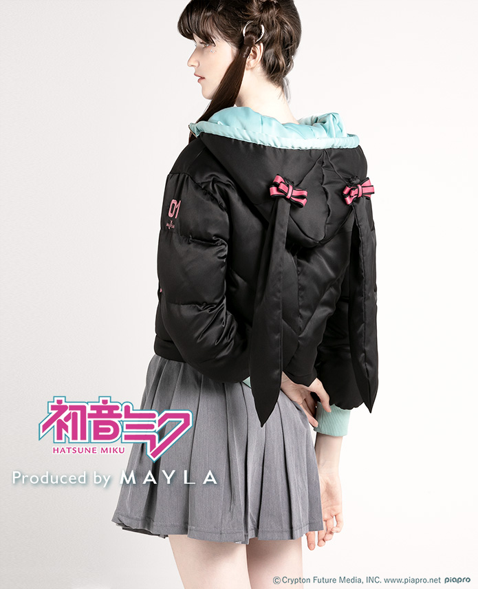 [Pre-order] "Hatsune Miku" x MAYLA Iconic Down Jacket - Black